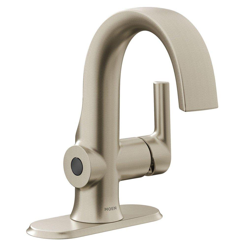 Single Handle Bathroom Sink Faucet in Brushed Nickel 