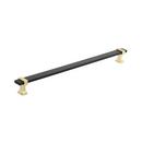 11-5/16 C-C BAR PULL BRUSHED MATTE BLACK/BRUSH GOLD *OVERTON 