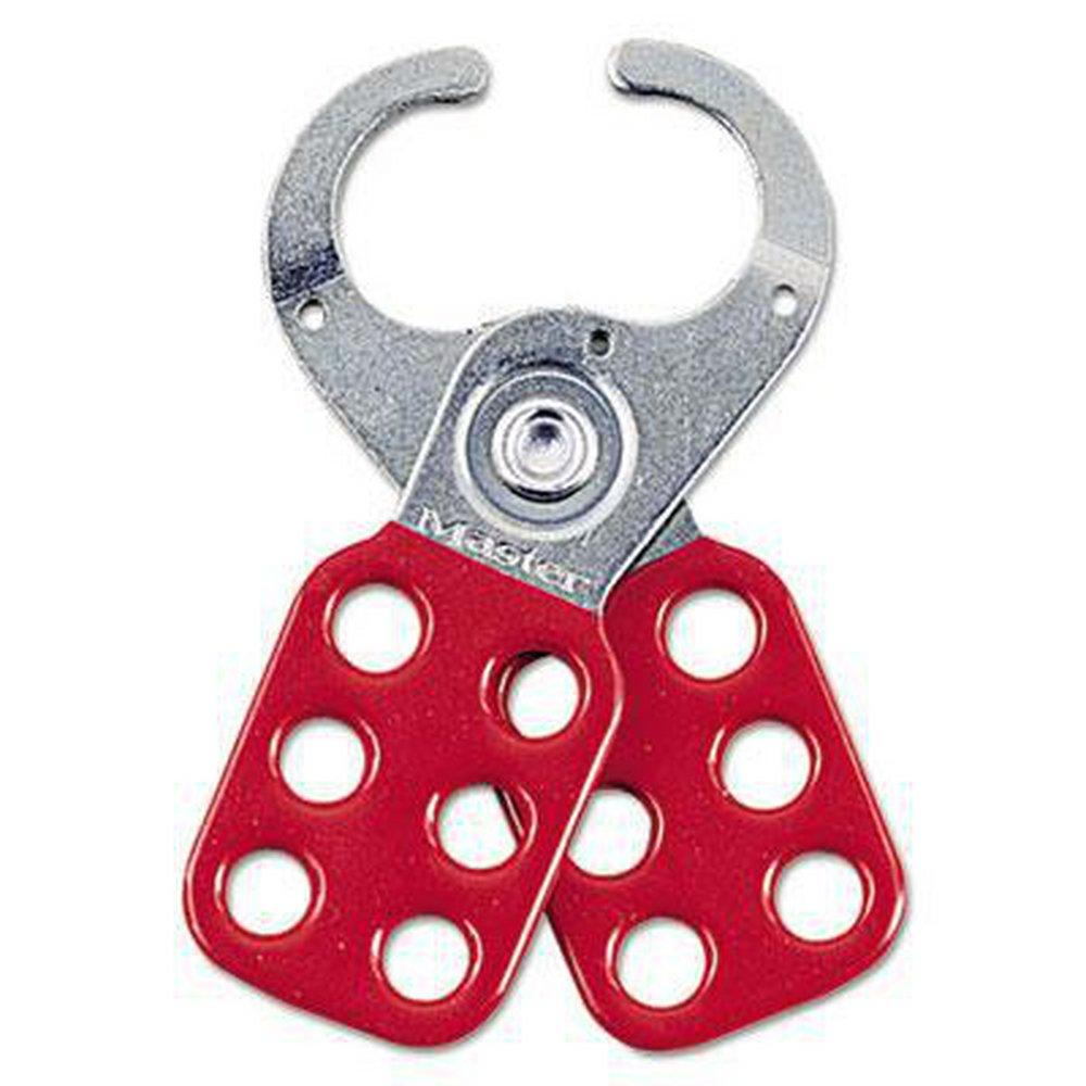 Master Lock Red 1-1/2 in. 38 mm. Lockout Hasp 
