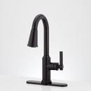 Signature Hardware Brushed Gold Single Handle Pull-Down Bar Faucet 