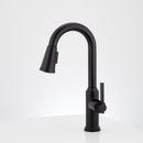 Signature Hardware Matte Black Single Handle Pull-Down Bar Faucet 