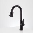 Signature Hardware Matte Black Single Handle Pull-Down Bar Faucet 