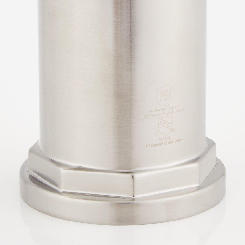 Signature Hardware Stainless Steel Single Handle Pull-Down Bar Faucet 