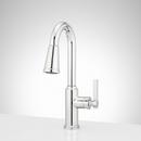 Single Handle Pull Down Bar Faucet in Chrome