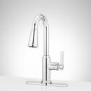 Signature Hardware Chrome Single Handle Pull-Down Bar Faucet 