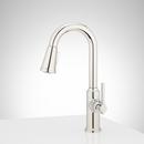 Signature Hardware Polished Nickel Single Handle Pull-Down Bar Faucet 