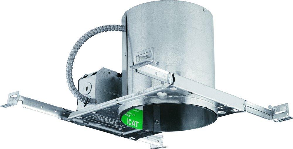 Progress Lighting Unfinished 9-3/8 x 6-5/8 x 7-3/8 in. 90W Incandescent Recessed Housing & Trim 
