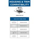 Progress Lighting Unfinished 9-3/8 x 6-5/8 x 7-3/8 in. 90W Incandescent Recessed Housing & Trim 