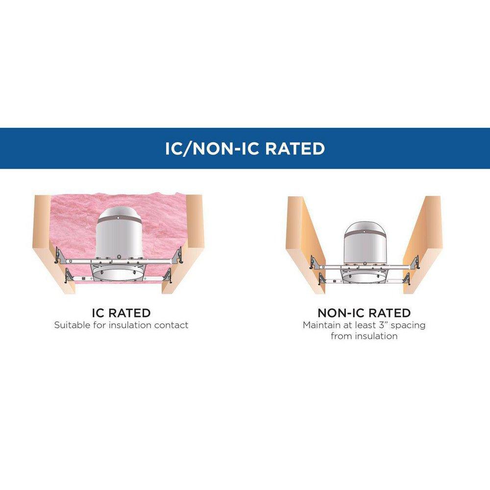 Progress Lighting Unfinished 9-3/8 x 6-5/8 x 7-3/8 in. 90W Incandescent Recessed Housing & Trim 