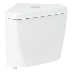 1.28 gpf Corner Toilet Tank in White