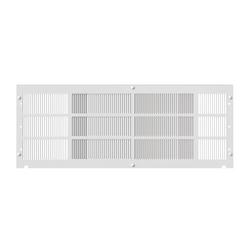 Stamped Aluminum Grille for PTAC Units- White