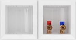 Quarter Turn 1/2 in. Copper Sweat Washing Machine Supply Box