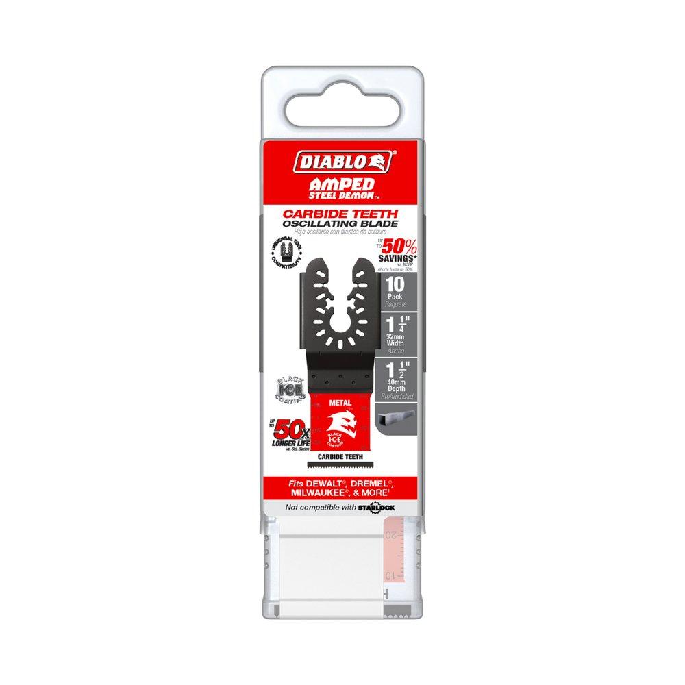 1-1/4" TCT Metal Blade for Oscillating Tools, 10-Pack 