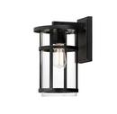 60W 1-Light 14 in. Wall Sconce in Black