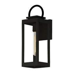 60W 1-Light 16 in. Wall Sconce in Black