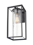 1-Light Outdoor Wall Sconce in Powder Coated Black 