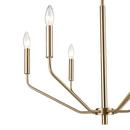 6-Light Chandelier Ceiling Light in Modern Gold 