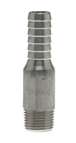 3/4 in. MNPT x Barbed 304 Stainless Steel Swage Adapter
