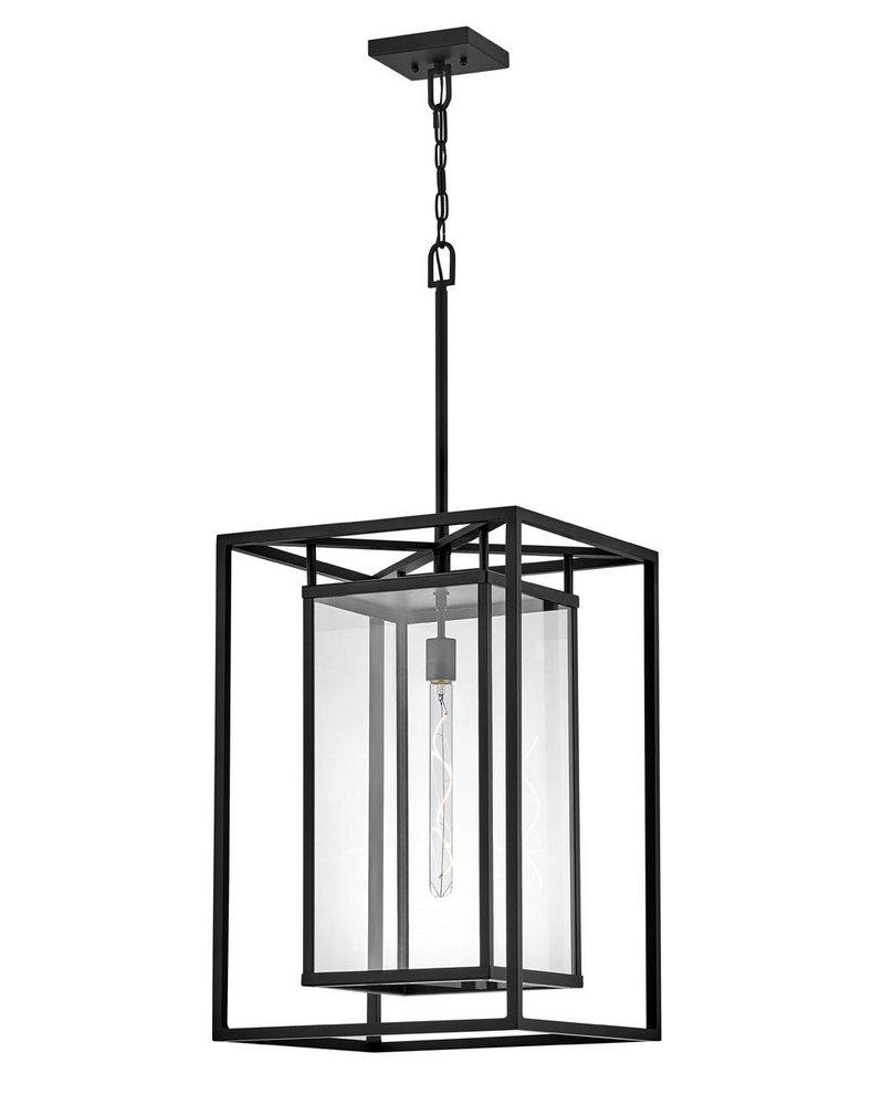 Hinkley Black 6W 1-Light Medium E-26 LED Outdoor Pendant 