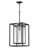 6W 1-Light Medium E-26 LED Outdoor Pendant in Black