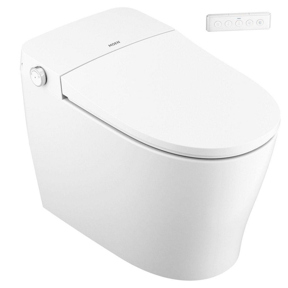 Moen White Elongated Toilet Bowl 