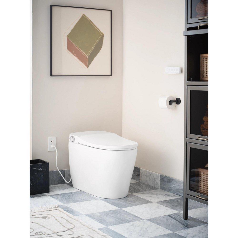Moen White Elongated Toilet Bowl 