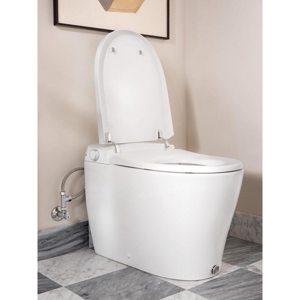 Moen White Elongated Toilet Bowl 