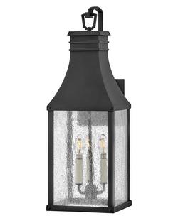 60W 3-Light 26-3/10 in. Wall Sconce in Museum Black