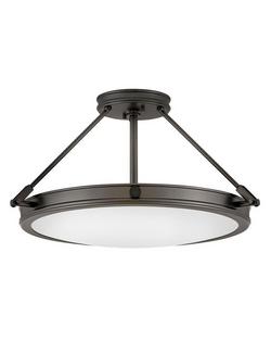 20W 4-Lights E12 LED Semi-Flush Mount Ceiling Fixture in Black Oxide