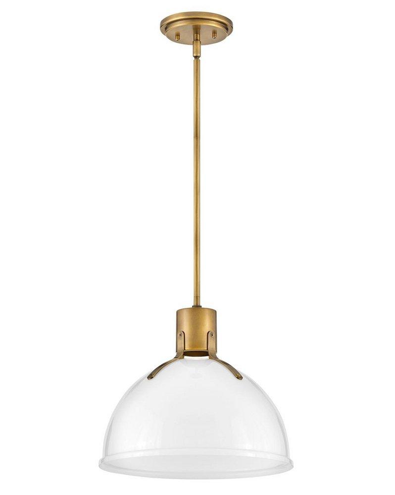 Hinkley Heritage Brass 6.5W 1-Light LED Pendant Light 