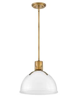 6.5W 1-Light LED Pendant Light in Heritage Brass