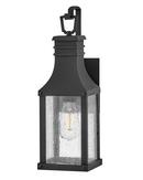 100W 1-Light 18 in. Wall Sconce in Museum Black