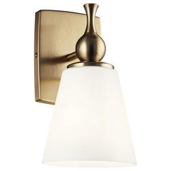 75W 1-Light 10.5in. Wall Sconce in Champagne Bronze