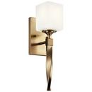 75W 1-Light 16-1/4 in. Wall Sconce in Champagne Bronze