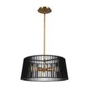 Kichler Lighting Black 75W 3-Light Medium E-26 Incandescent Pendant Light 