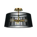 Kichler Lighting Black 75W 3-Light Medium E-26 Incandescent Pendant Light 