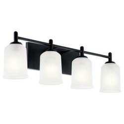 100W 4-Light Medium E-26 Vanity Fixture in Black