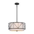 Kichler Lighting Black 75W 3-Light Medium E-26 Incandescent Pendant Light 