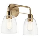 60W 2-Light Medium E-26 Vanity Fixture in Champagne Bronze