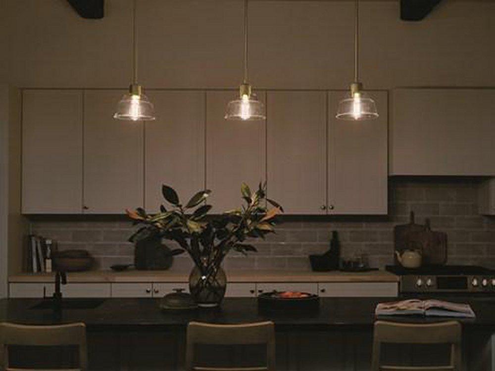 Kichler Lighting Brushed Brass 75W 1-Light Medium E-26 Incandescent Pendant Light 