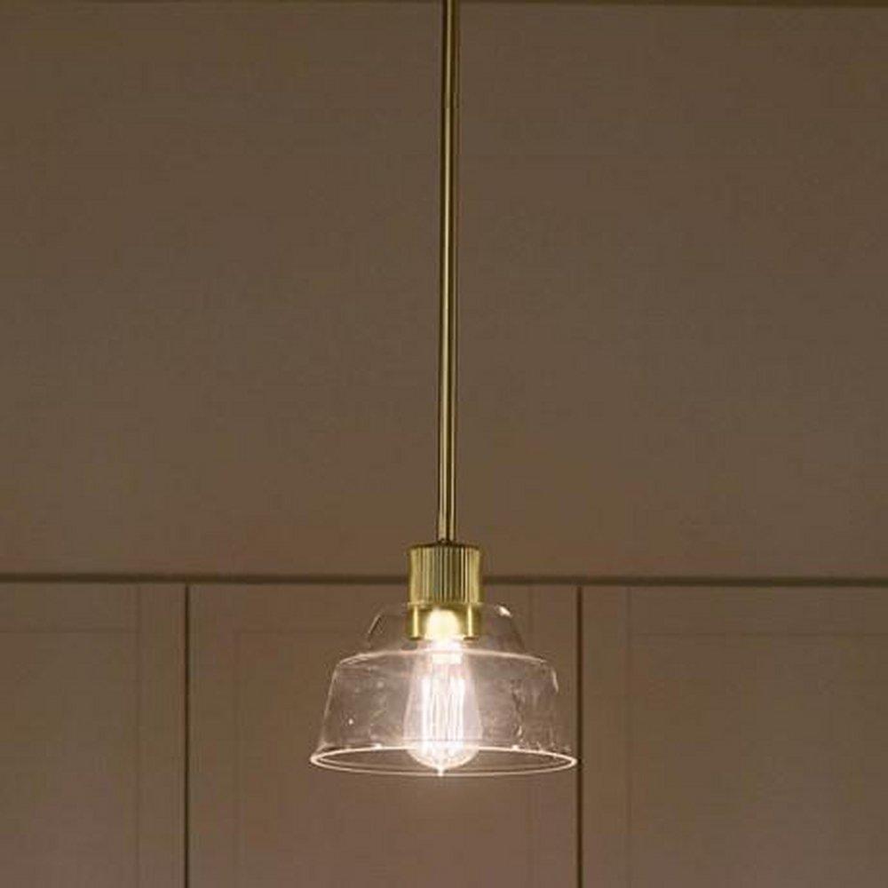 Kichler Lighting Brushed Brass 75W 1-Light Medium E-26 Incandescent Pendant Light 