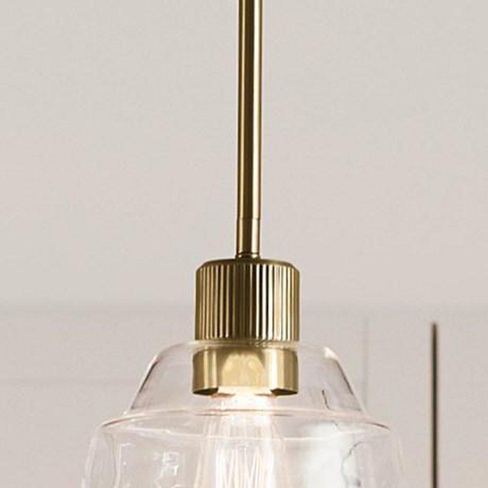 Kichler Lighting Brushed Brass 75W 1-Light Medium E-26 Incandescent Pendant Light 
