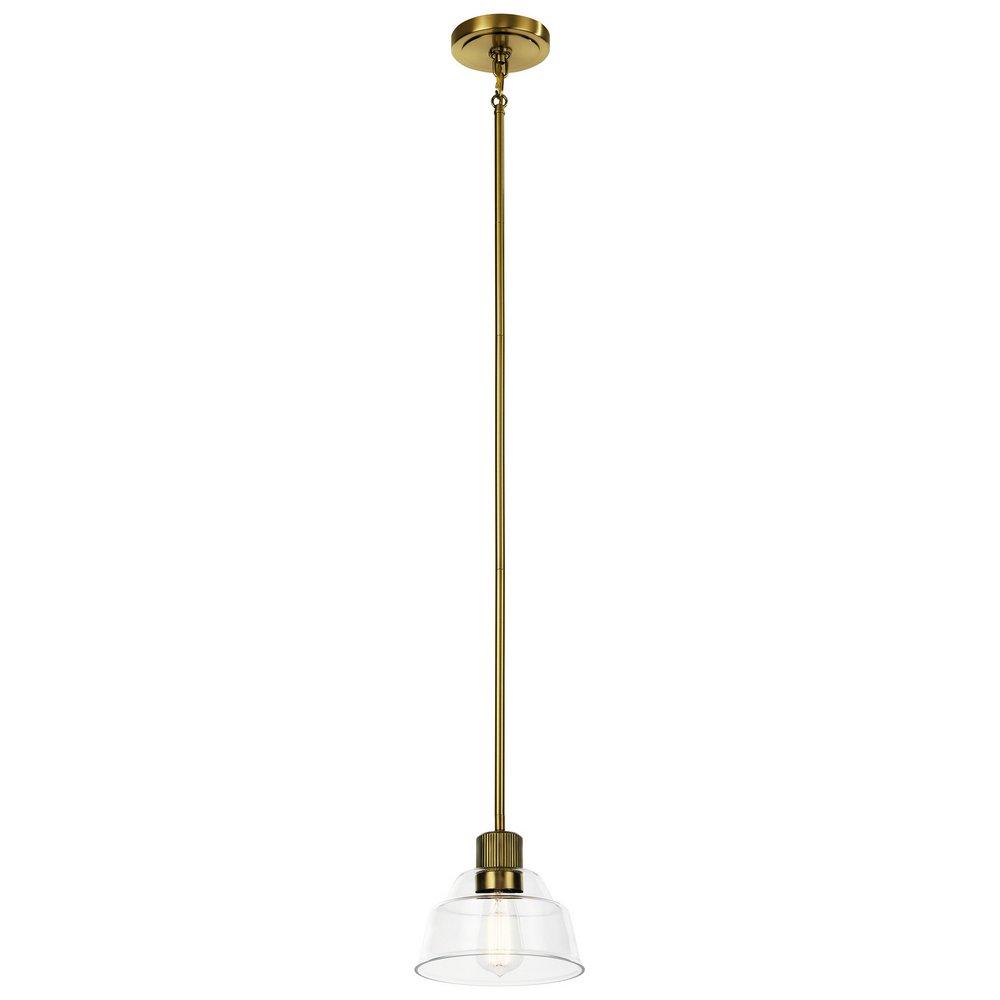 Kichler Lighting Brushed Brass 75W 1-Light Medium E-26 Incandescent Pendant Light 