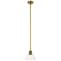 75W 1-Light Medium E-26 Incandescent Pendant Light in Brushed Brass