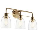 60W 3-Light Medium E-26 Vanity Fixture in Champagne Bronze