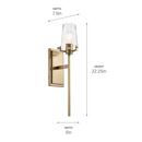 WALL SCONCE 1LT 