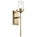 100W 1-Light 22-1/4 in. Wall Sconce in Champagne Bronze