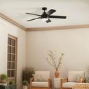 Kichler Lighting Satin Black 52 in. 5-Blade Indoor or Outdoor Ceiling Fan 
