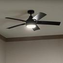 Kichler Lighting Satin Black 52 in. 5-Blade Indoor or Outdoor Ceiling Fan 