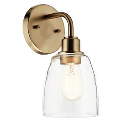 60W 1-Light 11-1/4 in. Wall Sconce in Champagne Bronze